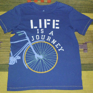 Peek bike tee tshirt boys 10 L Life is a Journey